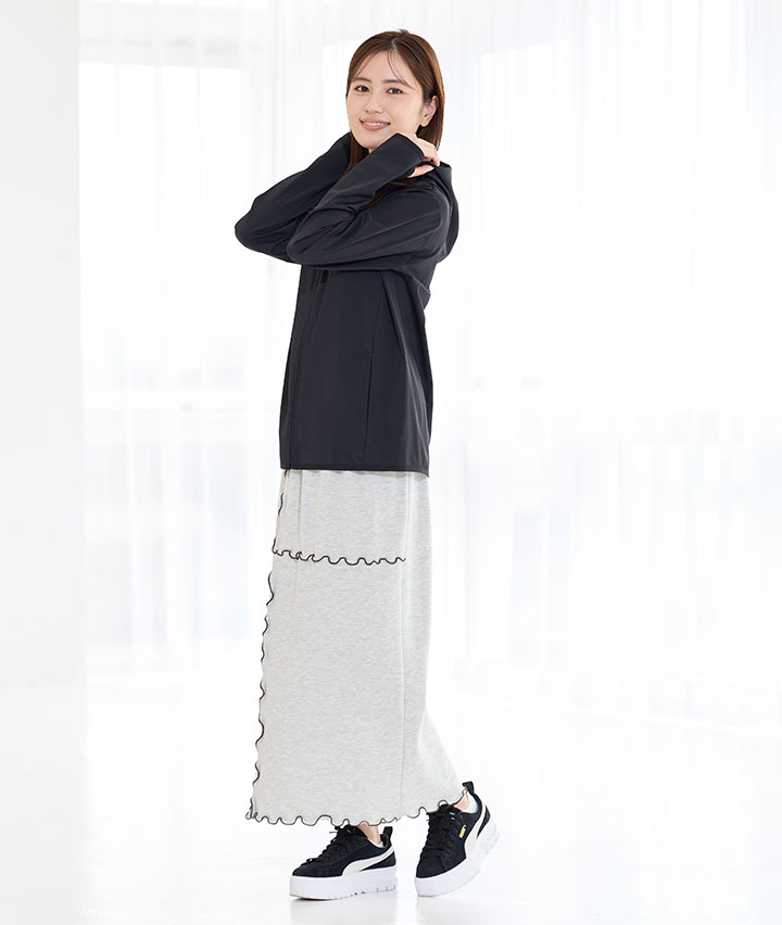 メロー裏毛ロングスカート