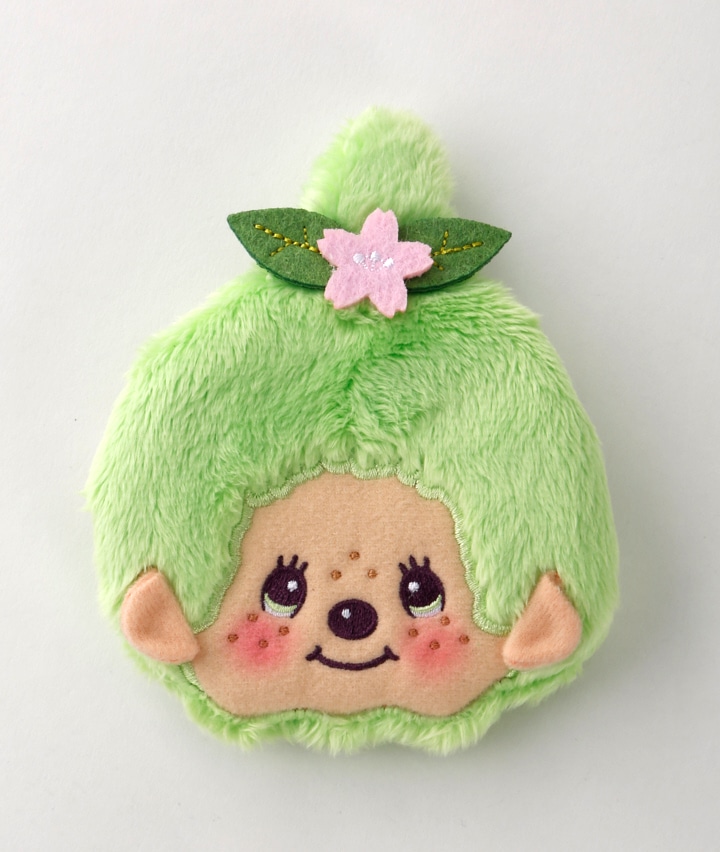 【モンチッチ】和キャラがま口ポーチ（抹茶）