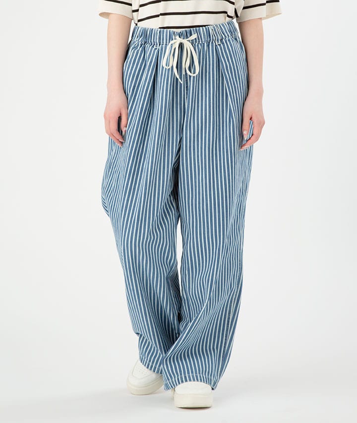 ヒッコリーデニムイージーパンツ