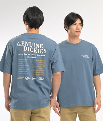 ＜ＧＥＮＵＩＮＥ　ＤＩＣＫＩＥＳ＞天竺バックプリントＴシャツ