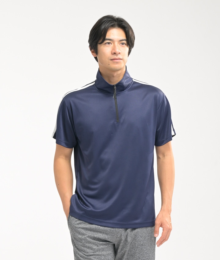 ハーフジップＴシャツ