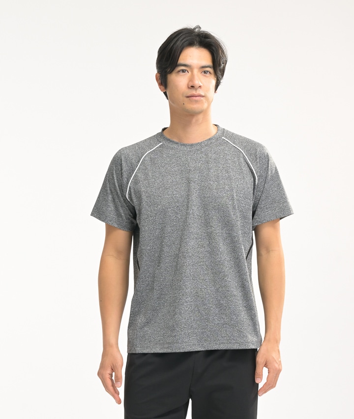 パイピング使い切替スポーツＴシャツ
