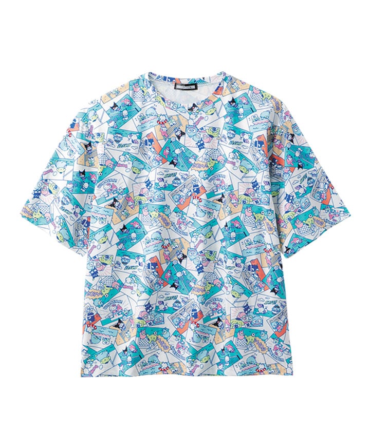 【サンリオキャラクターズ】総柄Ｔシャツ
