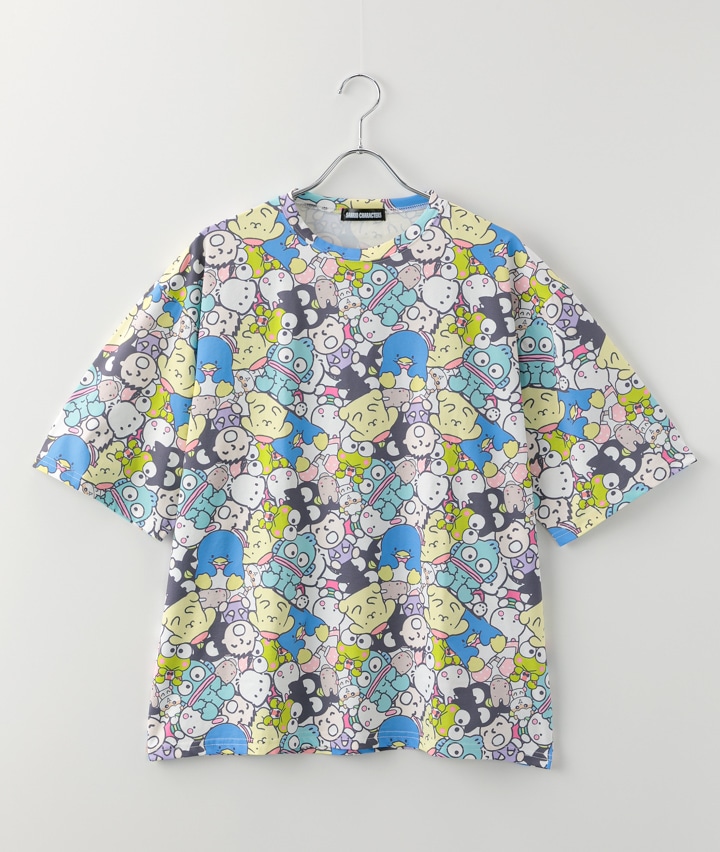 【サンリオキャラクターズ】総柄Ｔシャツ