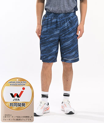 【Ｋａｅｐａ×ウオーキング協会】（ＵＶ対策・接触冷感・再帰反射）ハーフパンツ