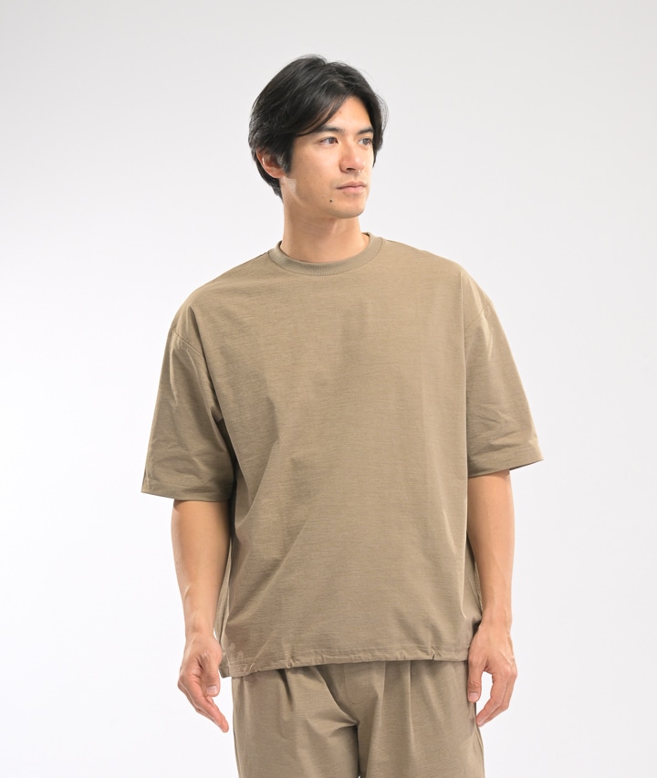 （冷感・速乾・イージーケア・ＵＶカット・３６０°ストレッチ）ワイドシルエットＴシャツ