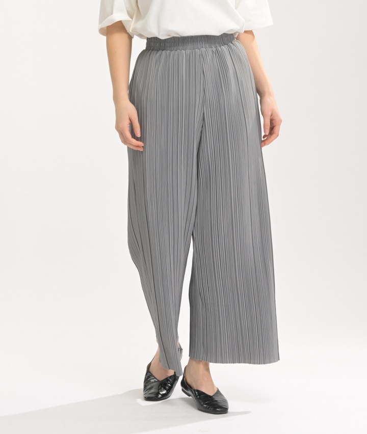 ランダムプリーツワイドパンツ