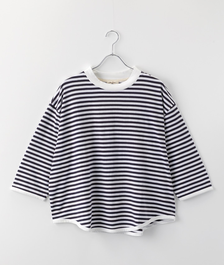 七分袖ボーダーＴシャツ