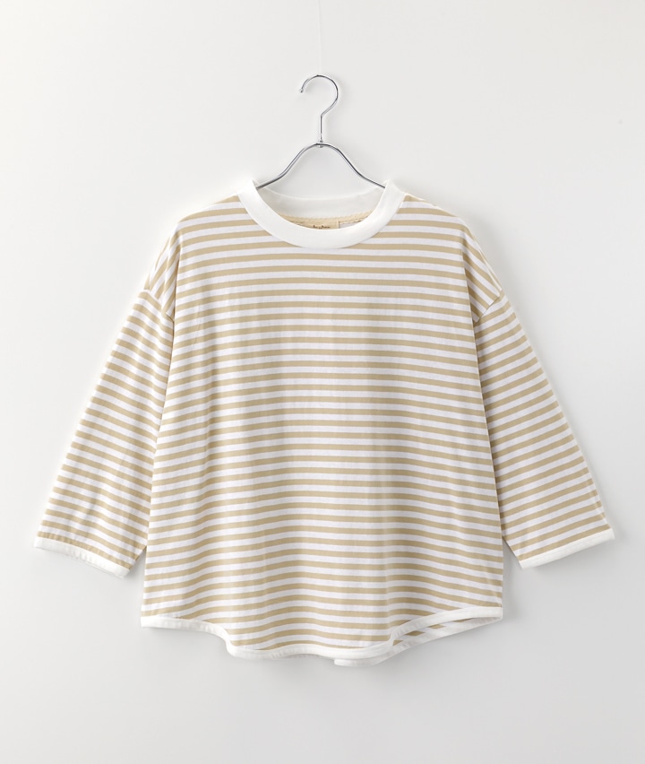 七分袖ボーダーＴシャツ