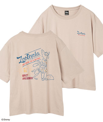 【Ｄｉｓｎｅｙ】（ズートピア）バックプリントＴシャツ