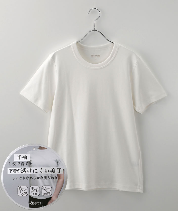 （防透・接触冷感・ＵＶカット）半袖Ｔシャツ