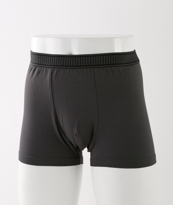 【至高の逸品】（なめらかタッチメッシュ素材）（股下部分消臭テープ使用）（脇接ぎ無し）（なめらかナイロンゴム）（前とじ）ボクサーブリーフ