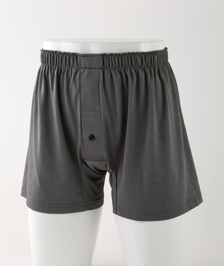 【着るヒヤロン×Ｐａｓｅｏｓ　ＣＯＯＬ】【はいて実感・涼シリーズ】（接触冷感）（強撚ストレッチ）（前開き）（２枚組）ニットトランクス