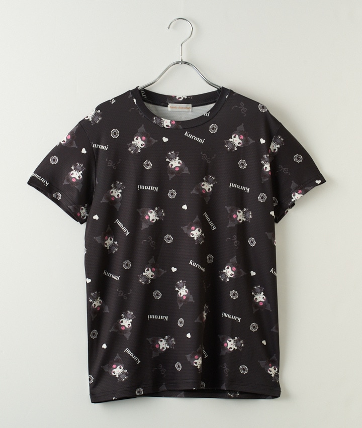 【サンリオキャラクターズ】（クロミ）クロメロ柄Ｔシャツ
