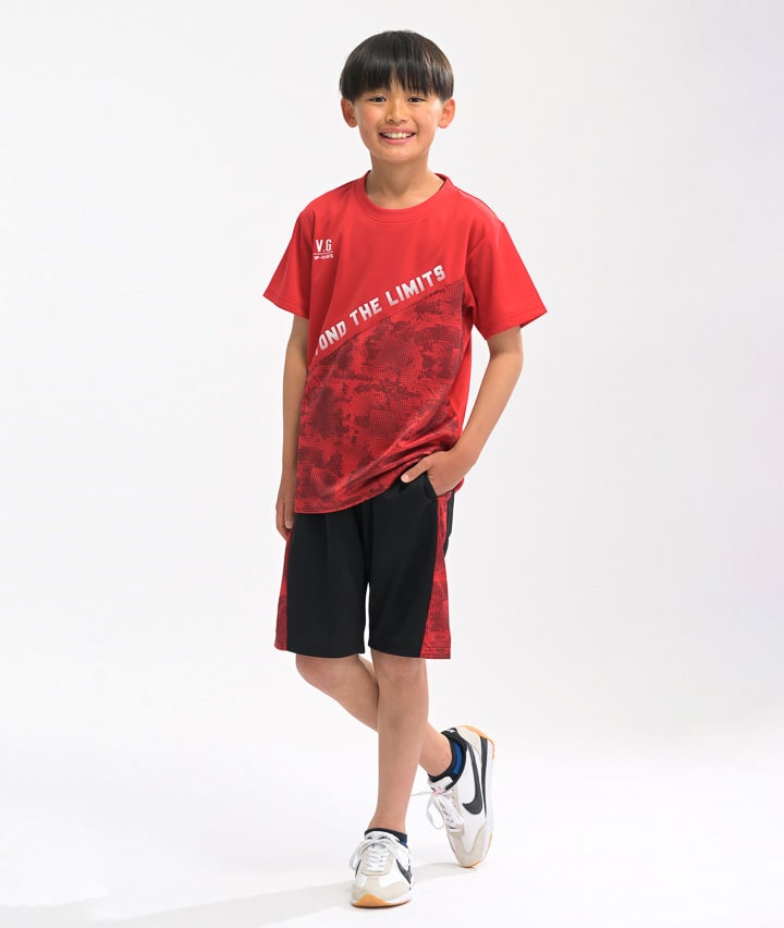 男児脇切替ハーフパンツ