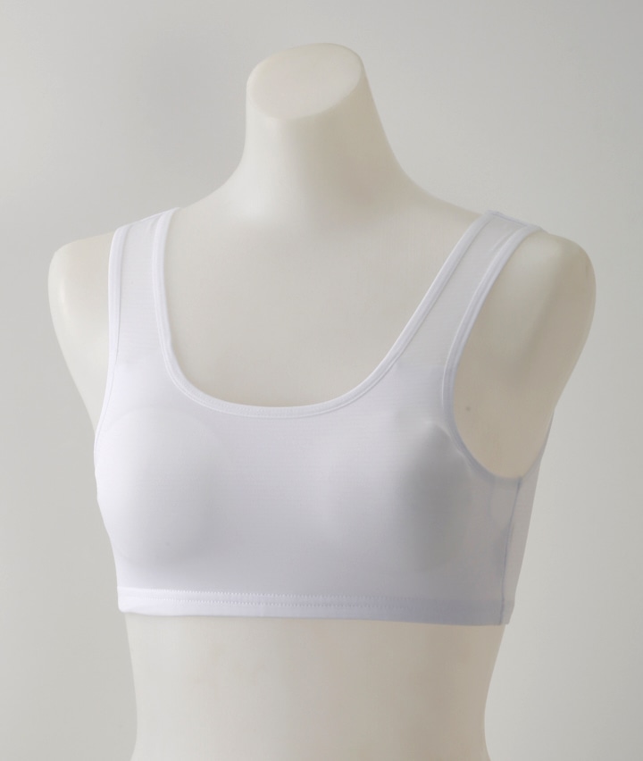 【肌サラＤＡＹＳ】（吸放湿）（ＵＶカット）（吸水速乾）（通気性）（カップ付き）ハーフトップ