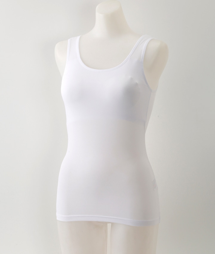 【肌サラＤＡＹＳ】（吸放湿）（ＵＶ）（吸水速乾）（通気性）（カップ付き）タンクトップ