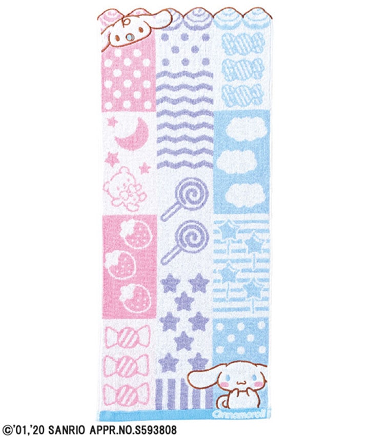 【サンリオキャラクターズ】（シナモロール）シャンブルシナモン フェイスタオル