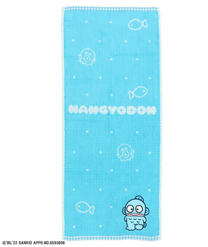 【サンリオキャラクターズ】（ハンギョドン）キュートハンギョ フェイスタオル