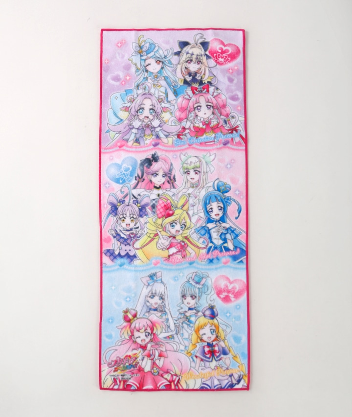 【名探偵プリキュア】プリキュアオールスターズ　マイクロファイバーフェイスタオル