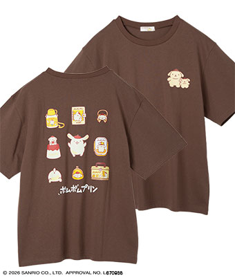 【サンリオキャラクターズ】バックプリントＴシャツ