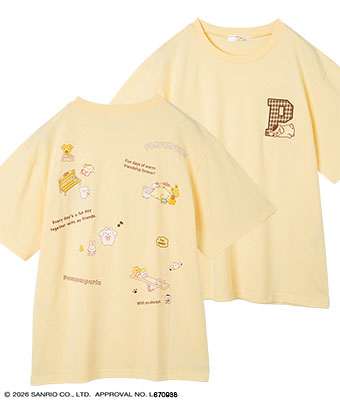 【サンリオキャラクターズ】バックプリントＴシャツ