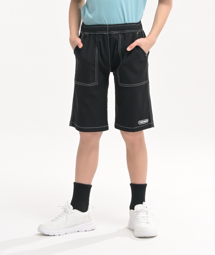 男児ストレッチステッチ使いハーフパンツ