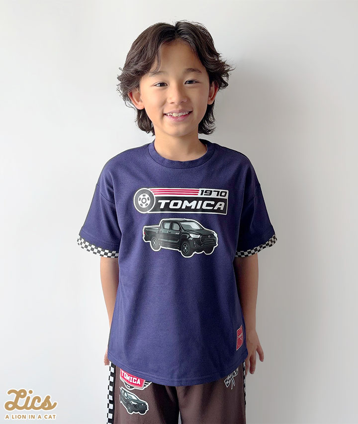 【ＬＩＣＳ】【ＴＯＭＩＣＡ】チェッカー使いＴシャツ