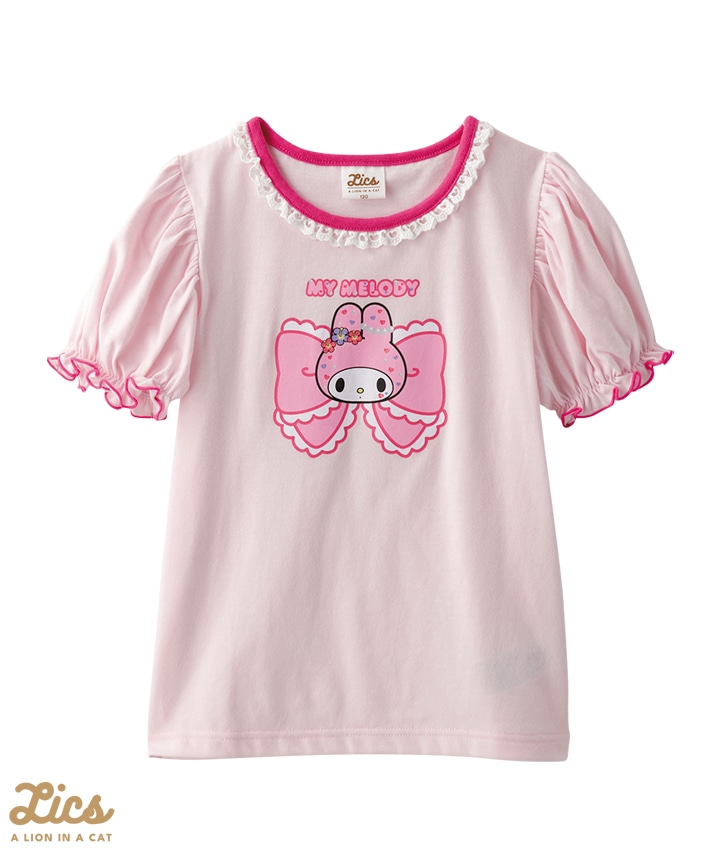【ＬＩＣＳ】【サンリオ】（マイメロディ）女児半袖Ｔシャツ