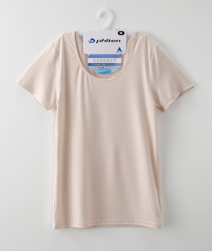 【ｐｈｉｔｅｎ】（ＡＱＵＡＴＩＴＡＮ配合）（ストレッチ）半袖インナーＴシャツ