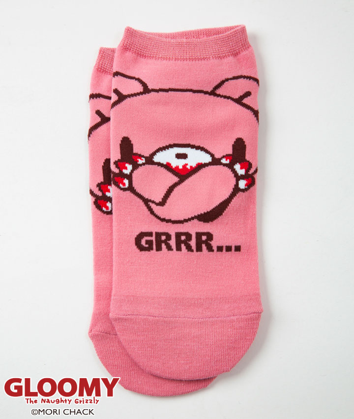 【グルーミー】フロント柄ソックス