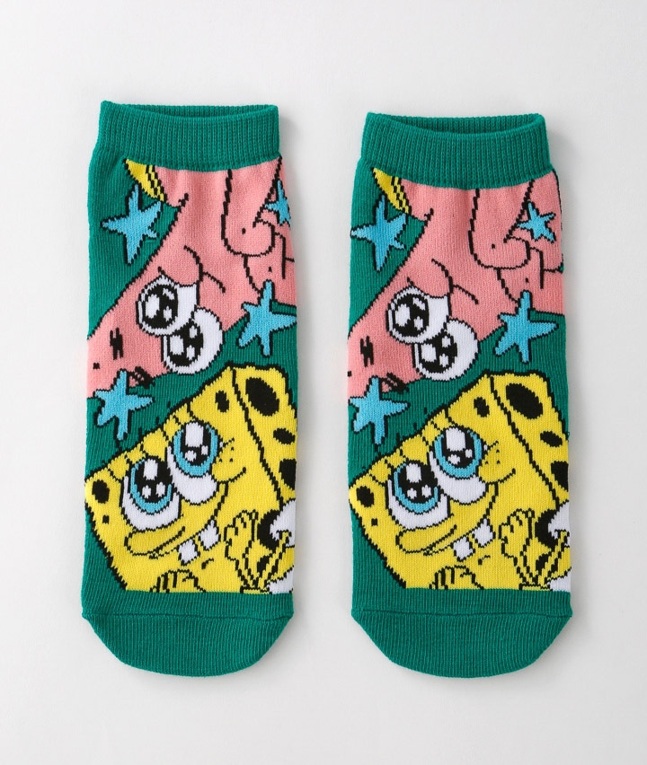【スポンジボブ】（１足物）フロント柄ソックス