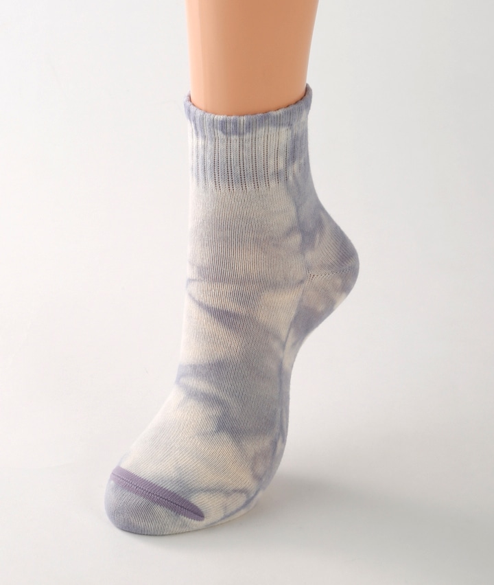 （１足物）ムラ染めショートソックス