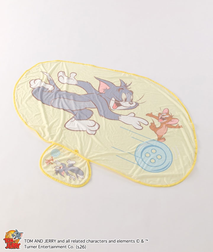 【トムとジェリー】　トライキャッチミー　冷感ダイカットブランケット