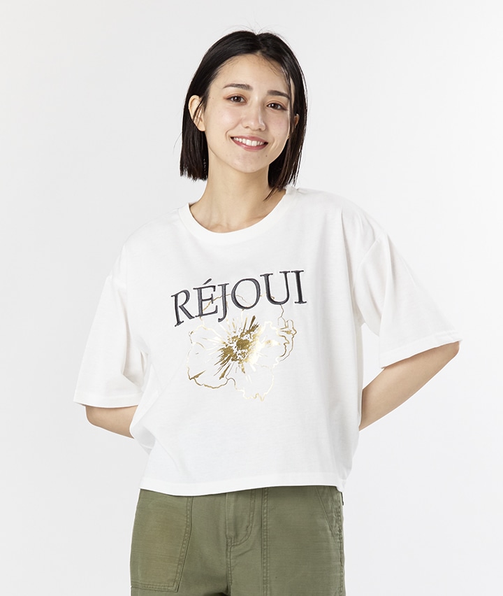 箔花プリントＴシャツ