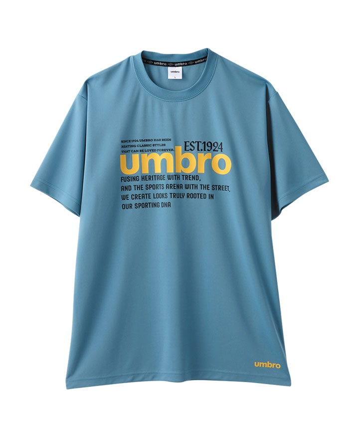 【ｕｍｂｒｏ】（吸汗速乾・ＵＶ対策）ロゴプリントメッシュＴシャツ