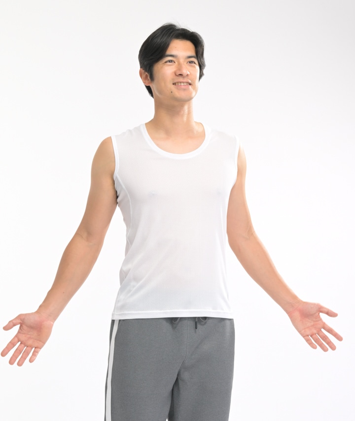 【ＨＩＧＨＣＯＯＬーＴ】（吸汗速乾）（汗冷え抑制）（軽量）（通気性）タンクトップ