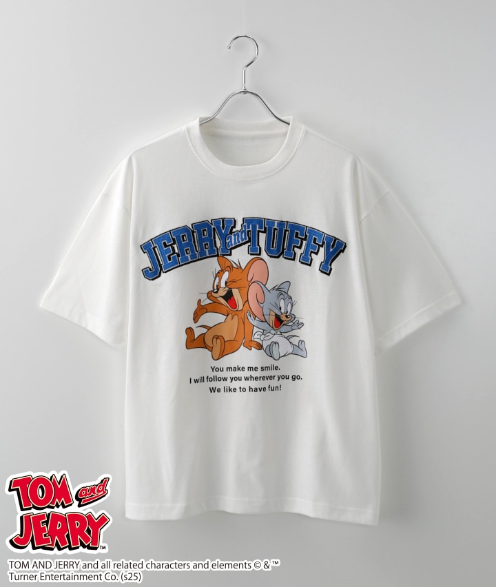 【トムとジェリー】カレッジＴシャツ