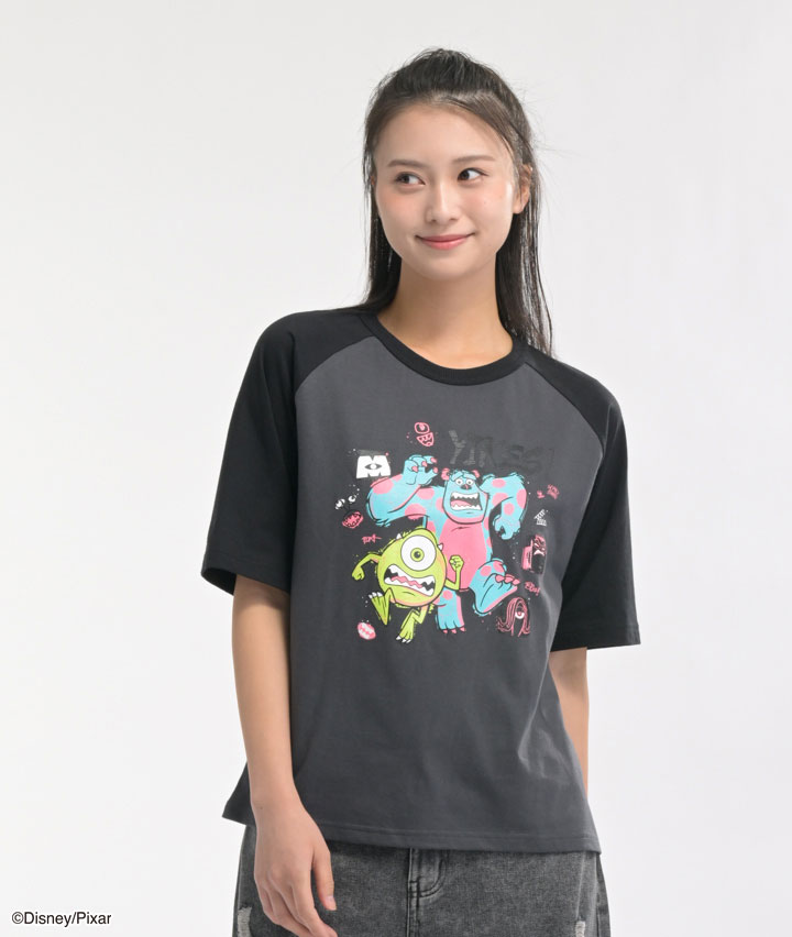 【Ｄｉｓｎｅｙ Ｐｉｘａｒ】プリントラグランＴシャツ