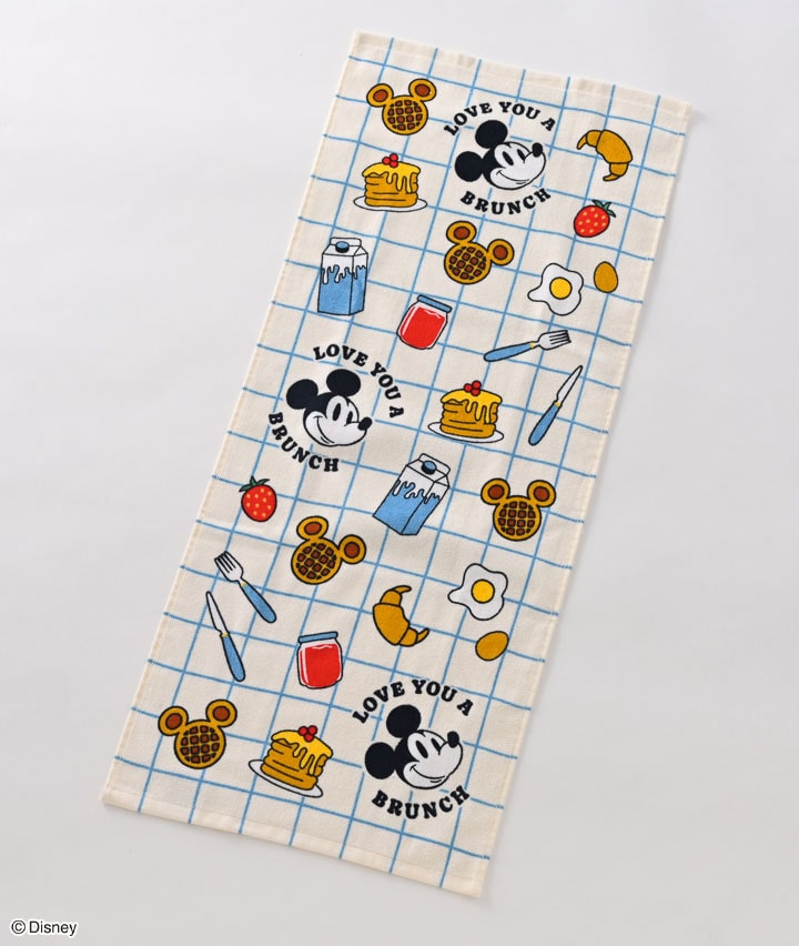 【Ｄｉｓｎｅｙ】（ミッキーマウス）フェイスタオル ミッキーテーブル