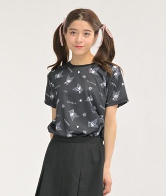 サンリオキャラクターズ＞総柄Ｔシャツ(Ｍサイズ ブラック