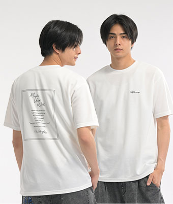 半袖ポンチプリントＴシャツ