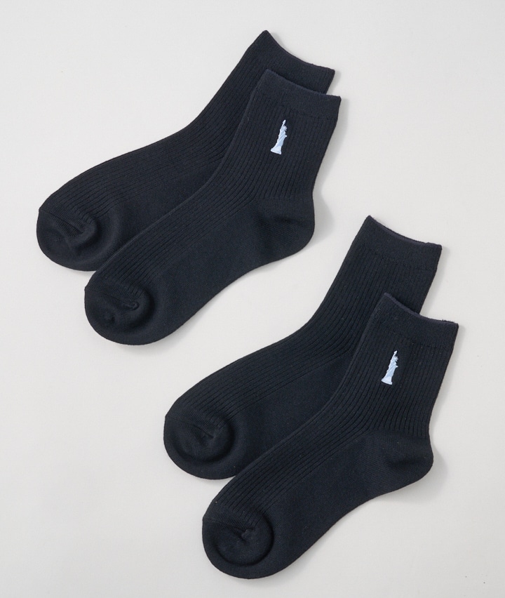 【ＥＡＳＴＢＯＹ】（２足組）刺繍ソックス