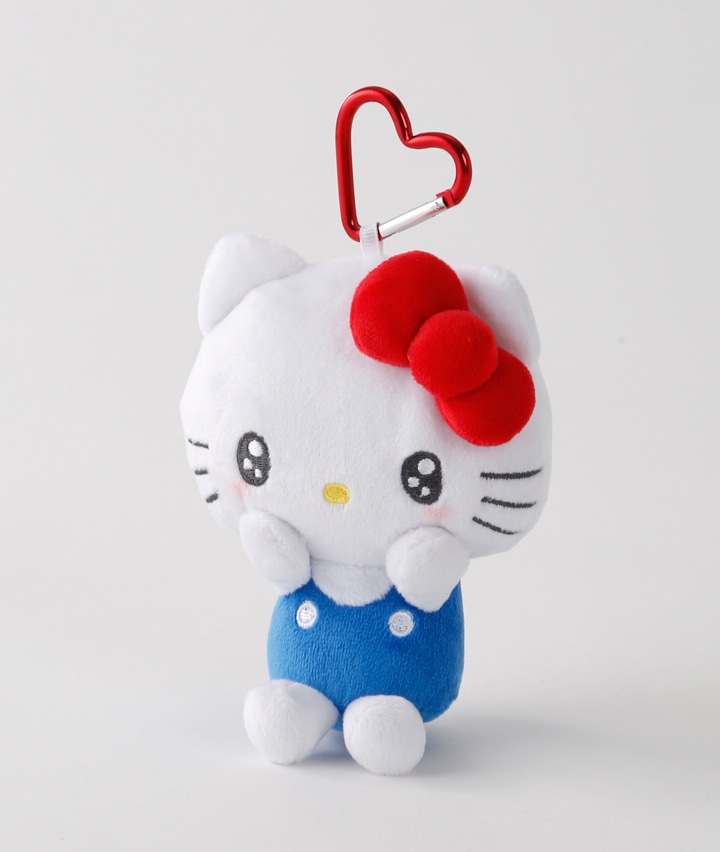 【サンリオキャラクターズ】（ハローキティ）ハートカラビナ付きぬいぐるみ風ポーチ