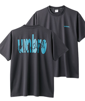 【ｕｍｂｒｏ】（吸汗速乾・ＵＶ対策）バックプリントメッシュＴシャツ