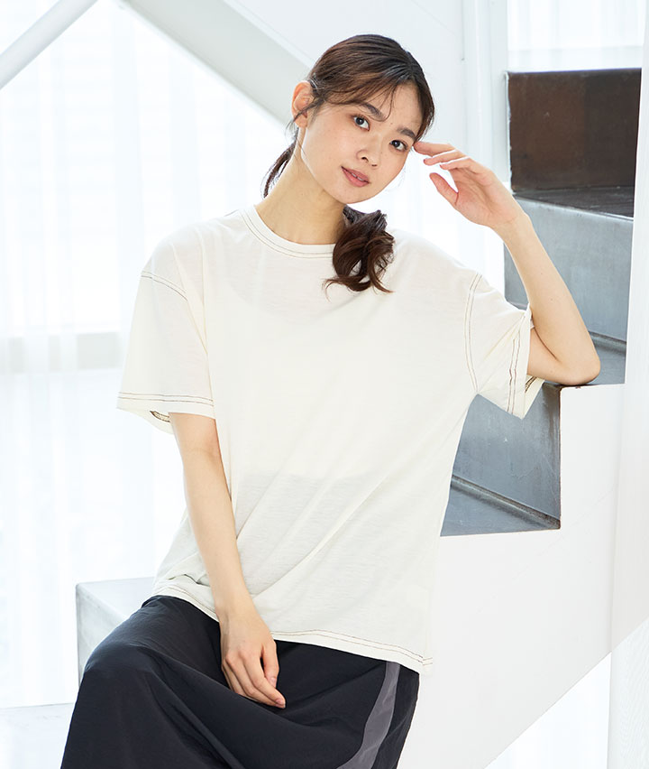 婦人袖シシュウＴ