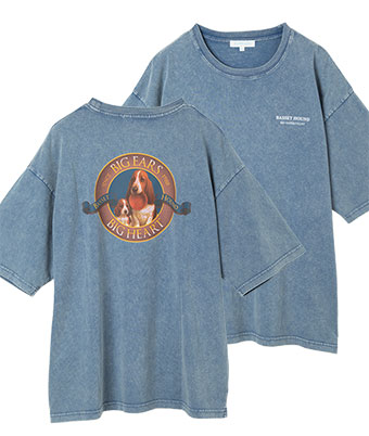 スノーウォッシュ加工プリントＴシャツ