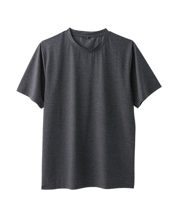 （接触冷感・ストレッチ）カチオン杢Ｔシャツ