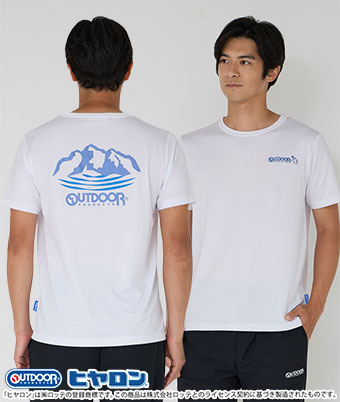 【ＯＵＴＤＯＯＲ ＰＲＯＤＵＤＴＳ】ヒヤロン×ＯＵＴＤＯＯＲ　ＰＲＯＤＵＣＴＳ　プリントＴシャツ