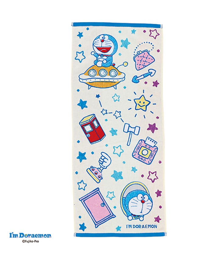 【アイムドラえもん】星とひみつ道具 フェイスタオル